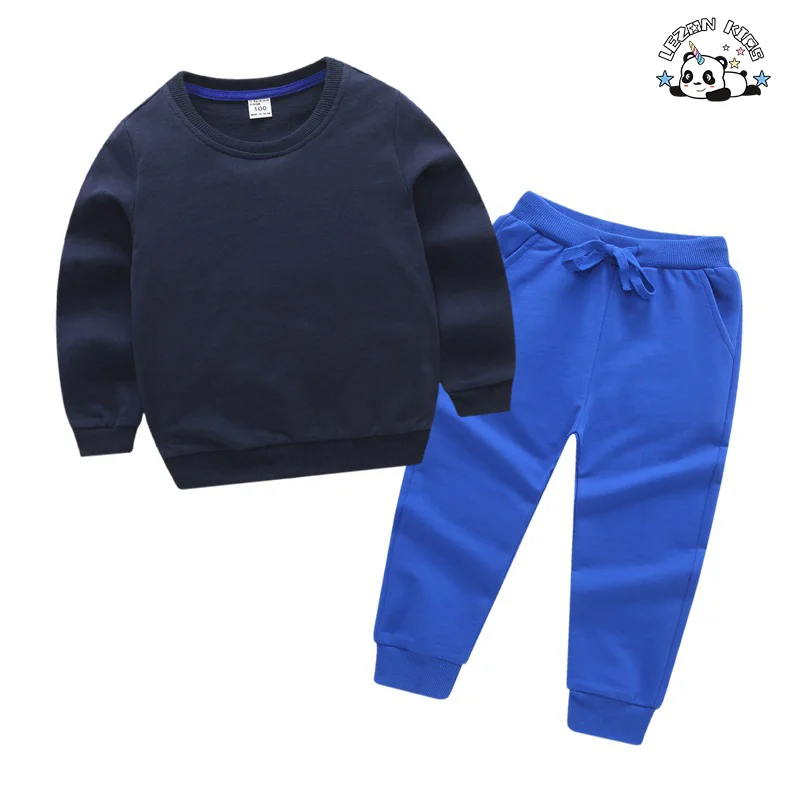 LEZONKIDS - Custom Kids Fall Winter Set Sequin Stars Sweatshirt Jogger Set Casual Girl Clothing Sets